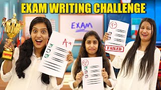 ONAM EXAM WRITING CHALLENGE 🤩  ഞങ്ങൾക്കു ഓണപ്പരീക്ഷ 😂 ആരാകും TOPPER 🏆 PULLOTHI [upl. by Nesiaj]