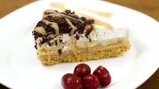 EGGLESS BANOFFEE PIE RECIPE I WITHOUT OVEN [upl. by Faulkner667]