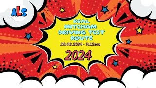 Real Mitcham Driving Test Route 20032024  PASS [upl. by Philan831]