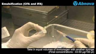 Emulsification CFA and IFA [upl. by Ruhtracam]