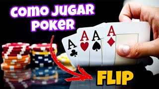 Como jugar carta flip  como jugar poker flip  poker como jugar  cartas  poker como se juega [upl. by Coben135]