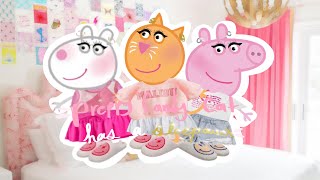 Preppy candy cat has a sleepover Ep 1 of Preppy Peppa Pig series🌸⚡️😋 Preppy Lorax [upl. by Ping]