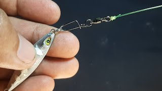 The easiest way to tie a micro jig for jigging fishing [upl. by Llorrac]