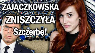 Dymy w Europarlamencie Zajączkowska PUBLICZNIE ZNISZCZYŁA lewaka [upl. by Anirazc907]