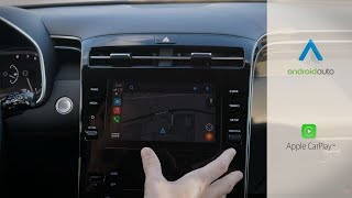 20222023 Hyundai Tucson Media Screen  Setting up Android Auto Apple Car Play and more [upl. by Sayer286]