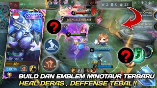 BEST BUILD MINOTAUR 2024  CARA MAIN  COMBO MINOTAUR  TUTORIAL MINOTAUR TERBARU 2024 [upl. by Meihar]