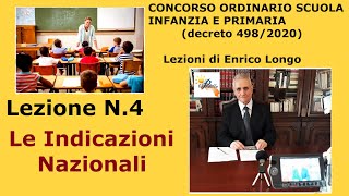 Le Indicazioni Nazionali  LEZIONE N4 [upl. by Hgieloj894]