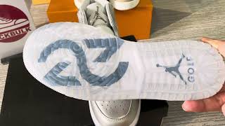 Air Jordan 1 Retro Low OG quotDark Powder Bluequot UNC Review amp OnFeet [upl. by Ushijima816]