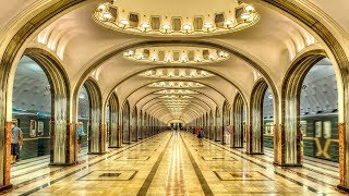 The Top 7 Most Beautiful Moscows Metro Stations [upl. by Aprile]