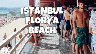 4K 🦊 Istanbul Walk Aqua Floria Beach  Walking Tour [upl. by Ahseki]