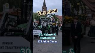 Vorschau  30 Heimat amp Trachtenfest  575 Jahre Dissen short [upl. by Karr]