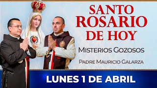 Santo Rosario de Hoy  Lunes 1 de Abril  Misterios Gozosos rosario [upl. by Eoz]