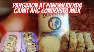 PANGBAON AT PANGMERYENDA GAMIT ANG CONDENSED MILK FOOD VLOG [upl. by Eeleak41]