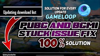 Gameloop Pubg Mobile Stuck Issue  Updating Download List  Easy Solution 😳 [upl. by Combe575]