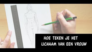 Hoe teken je het lichaam van een vrouw [upl. by Rauch]