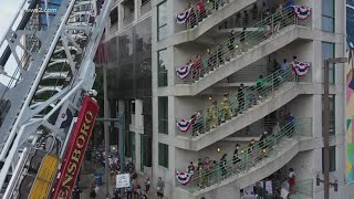 Greensboro hosts 911 Memorial Stair Climb [upl. by Enytsirk]