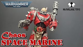 Chaos Space Marine Word Bearer  Warhammer 40K Mcfarlane Action Figure Review warhammer [upl. by Eniluqaj]