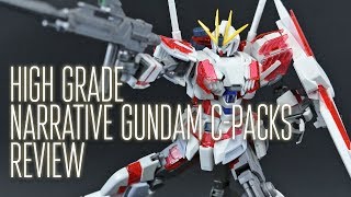 1938  HGUC Narrative Gundam CPacks OOB Review [upl. by Eaneg]