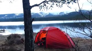 Wild Camping Scotland Scottish Highlands Aviemore Loch Morlich [upl. by Aronle434]