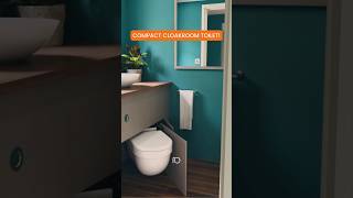 Compact cloakroom with hidden toilet bathroomdesign smallhome toilet plumbing ikea ensuite [upl. by Enohpets572]