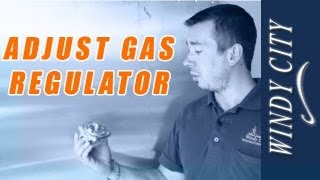 How to adjust gas pressure adjust gas regulator tutorial DIY Windy City Restaurant Equipment Parts [upl. by Aerdnwahs]