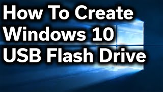 HowTo Guide  Create Windows 10 USB Install Drive [upl. by Desireah80]