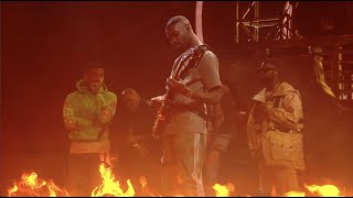 Dave  In The Fire ft Giggs Ghetts Meekz amp Fredo Live at The BRITs 2022 [upl. by Saberio]