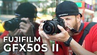 FUJIFILM GFX50S II amp Fujinon GF 3570mm f4556 WR Lens  Handson Review [upl. by Audres]