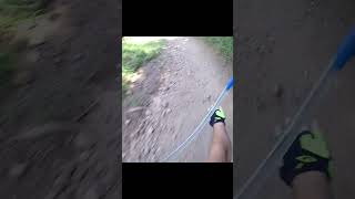 My First BIG CRASH While Downhill Mountain Biking mtb mountainbike shorts gopro crash dh [upl. by Erodasi]