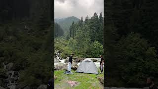 Setting up the tent at aru valley Pahalgam  camping pahalgam aruvalley kashmir [upl. by Antoinetta]