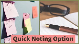 eOffice  What is Quick Noting option in Settings Tab Live Demo and Discussion on How to Use it [upl. by Deerdre]