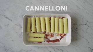 Barilla Cannelloni με Ricotta Mozzarella και σάλτσα Bolognese [upl. by Suirauqram]