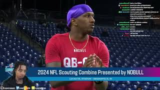 FlightReacts To Michael Penix Jrs FULL 2024 NFL Scouting Combine On Field Workout [upl. by Terr692]