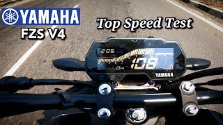 2023 Yamaha FZS V40 Top Speed Test  New Features amp Updates Explained ✅️ BikerDaadLife [upl. by Annoel]