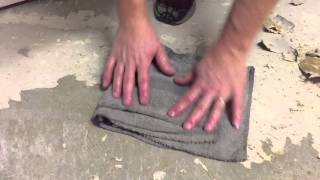 The easiest way to remove linoleum from concrete [upl. by Eustasius]