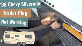 Chevy Silverado  Nothing Is Working At The Trailer Plug [upl. by Ginnie606]