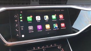 2021 Audi Wireless Apple CarPlay Tutorial Iphone on the dash [upl. by Nodyl682]