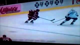 Unseen Datsyuk Dangle on Tom Gilbert [upl. by Eilojne]