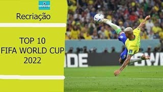 Golaços da Copa do Mundo 2022 recriados no videogame [upl. by Eimorej628]