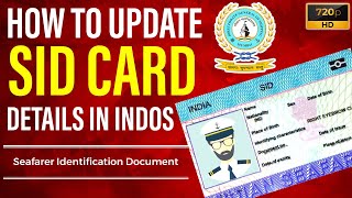 How To Update Seafarers Identification Document BSID Details In INDOS [upl. by Nodarse984]