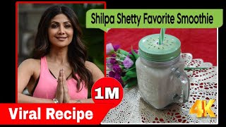 Shilpa Shettys Favorite Oats Smoothie for Weightloss  Vegan MilkShake Oats Smoothie Recipe vegan [upl. by Arabela]