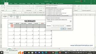 Calendario Excel Parte Prima [upl. by Murrell]