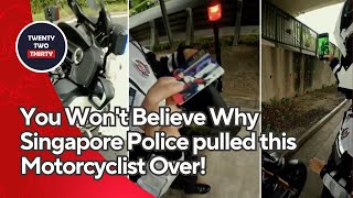 You Wont Believe Why This Motorcyclist Was Pulled Over by Singapore Police [upl. by Sudderth180]