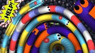 Slitherio  World Biggest Worm Party Ever  Slitherio Epic Moments [upl. by Prudhoe661]