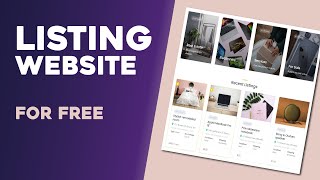 How to Make a Listing Directory and Classified Website with Wordpress FOR FREE 2022 [upl. by Arlyne]