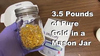 50 Ounce Gold Bar Dissolved Evaporated to Dryness Pt3 [upl. by Emmons291]