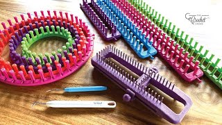 How to Loom Knit for Beginners  Types of Looms [upl. by Kelda542]