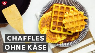 Chaffles OHNE Mozzarella 🧇  KETO Waffel Grundrezept  ohne Milchprodukte [upl. by Nye545]