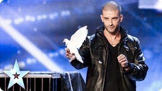 Darcy Oakes jawdropping dove illusions  Britains Got Talent 2014 [upl. by Caritta]