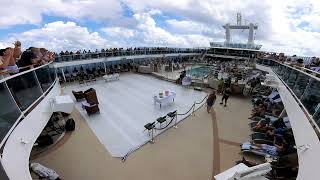 Coral Princess  World Cruise 2023  Line Crossing Ceremony Warmup [upl. by Younger554]